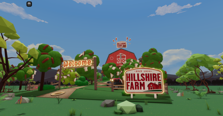 Hillshire Farm® brand launches its iconic red barn into the metaverse, bringing farm-themed quests to Decentraland visitors