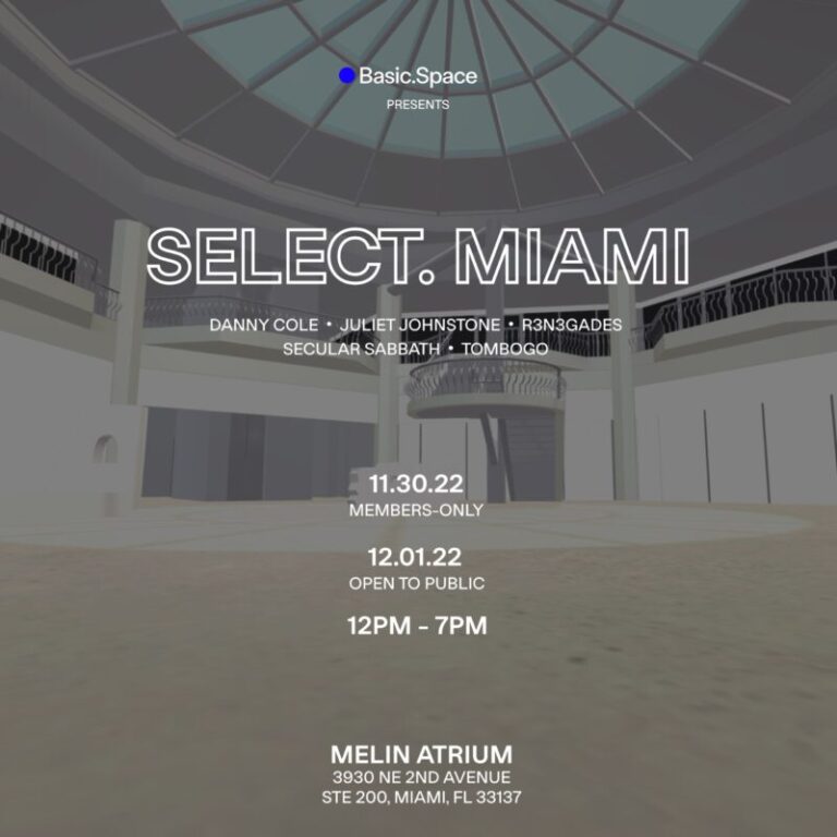 Basic.Space brings the metaverse to Art Basel 2022 in Miami