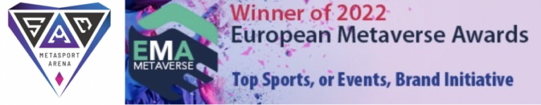 The European Metaverse Awards selected Metasport Arena as the best sports/events brand initiative