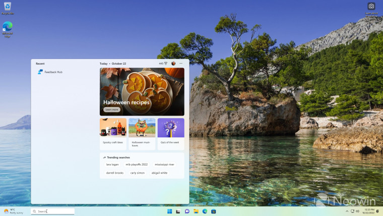 How to enable search on the taskbar in Windows 11 Build 22623.870