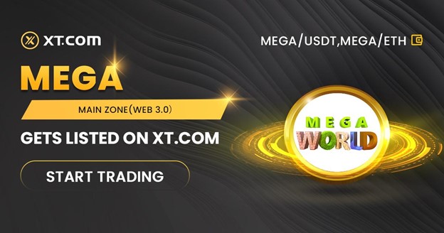 XT.COM includes MEGA in its Main and Web3.0 zones