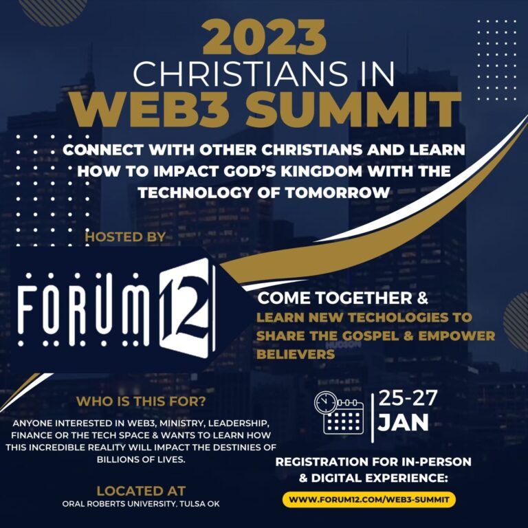 Christians in Web3 Summit: Learn how to use Crypto, NFT and Blockchain to build the Kingdom of Jesus Christ