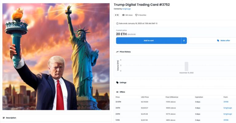 Crypto Twitter Delves Into The Weird And Sloppy Side Of Trump’s NFT Collection