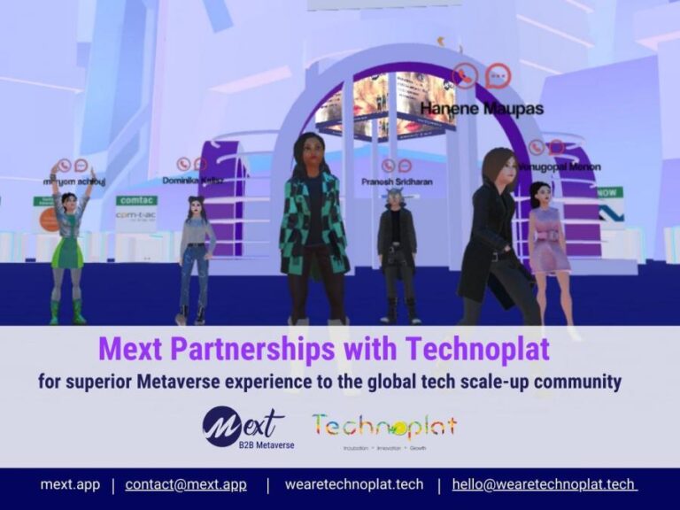 MEXT and Technoplat form a partnership to deliver a superior Metaverse experience to the global technology scaling community